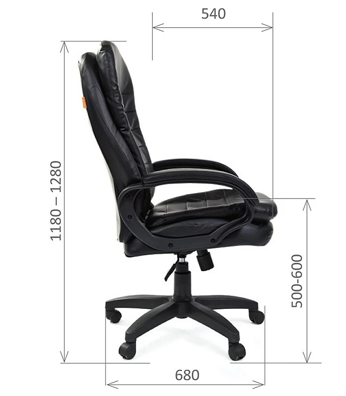 Кресло Chairman 795 LT (экокожа черная)