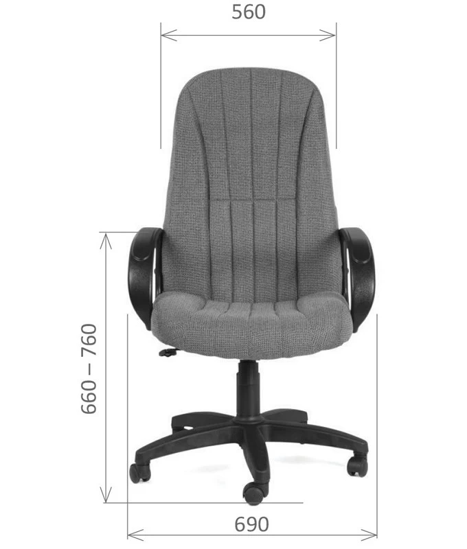 Кресло Chairman 685 (ткань серая)
